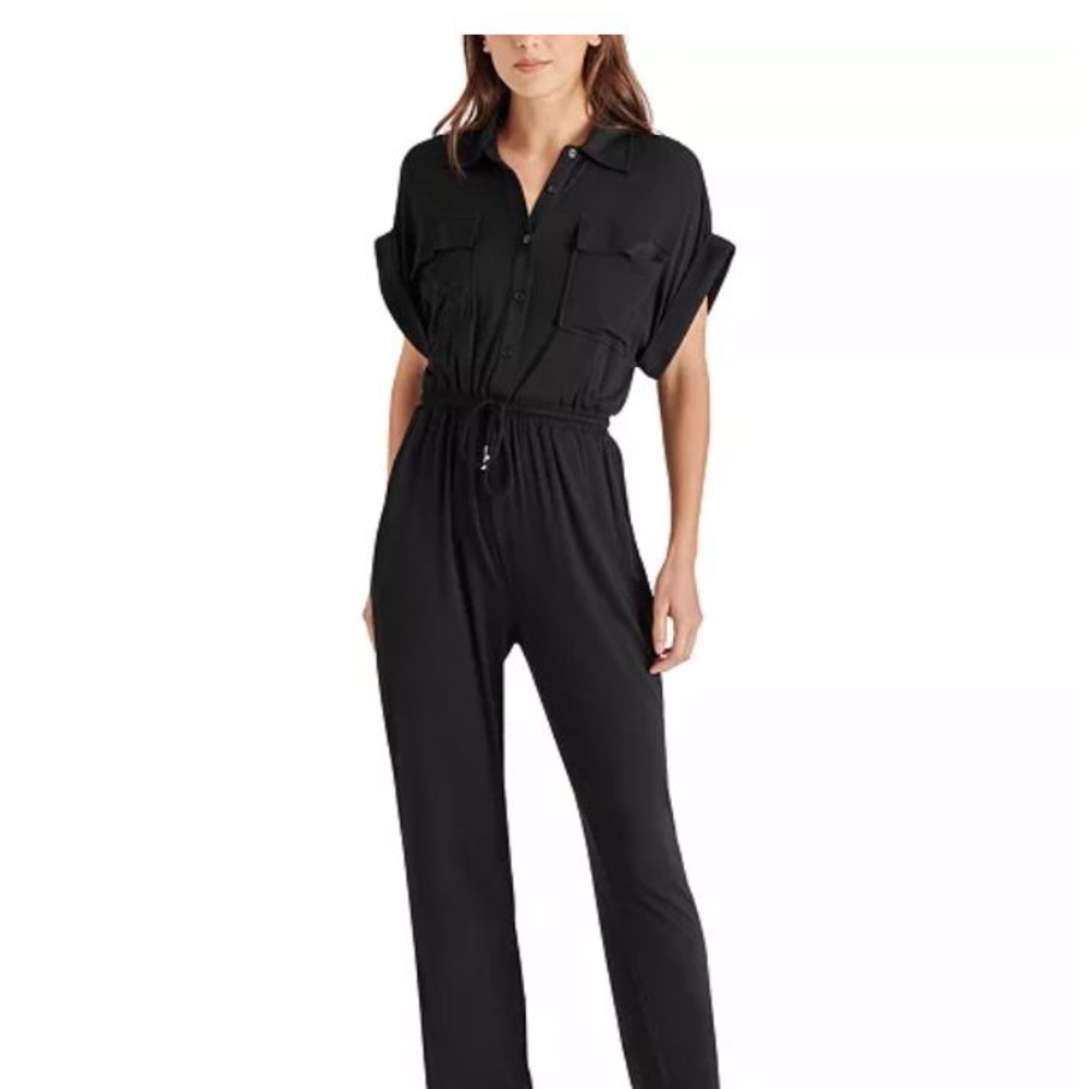 Steve Madden Alya Black Jumpsuit New With Tags Size Small